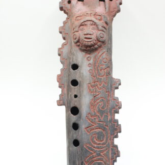 Jaguar warrior Aztec drone Flute teotihuacan