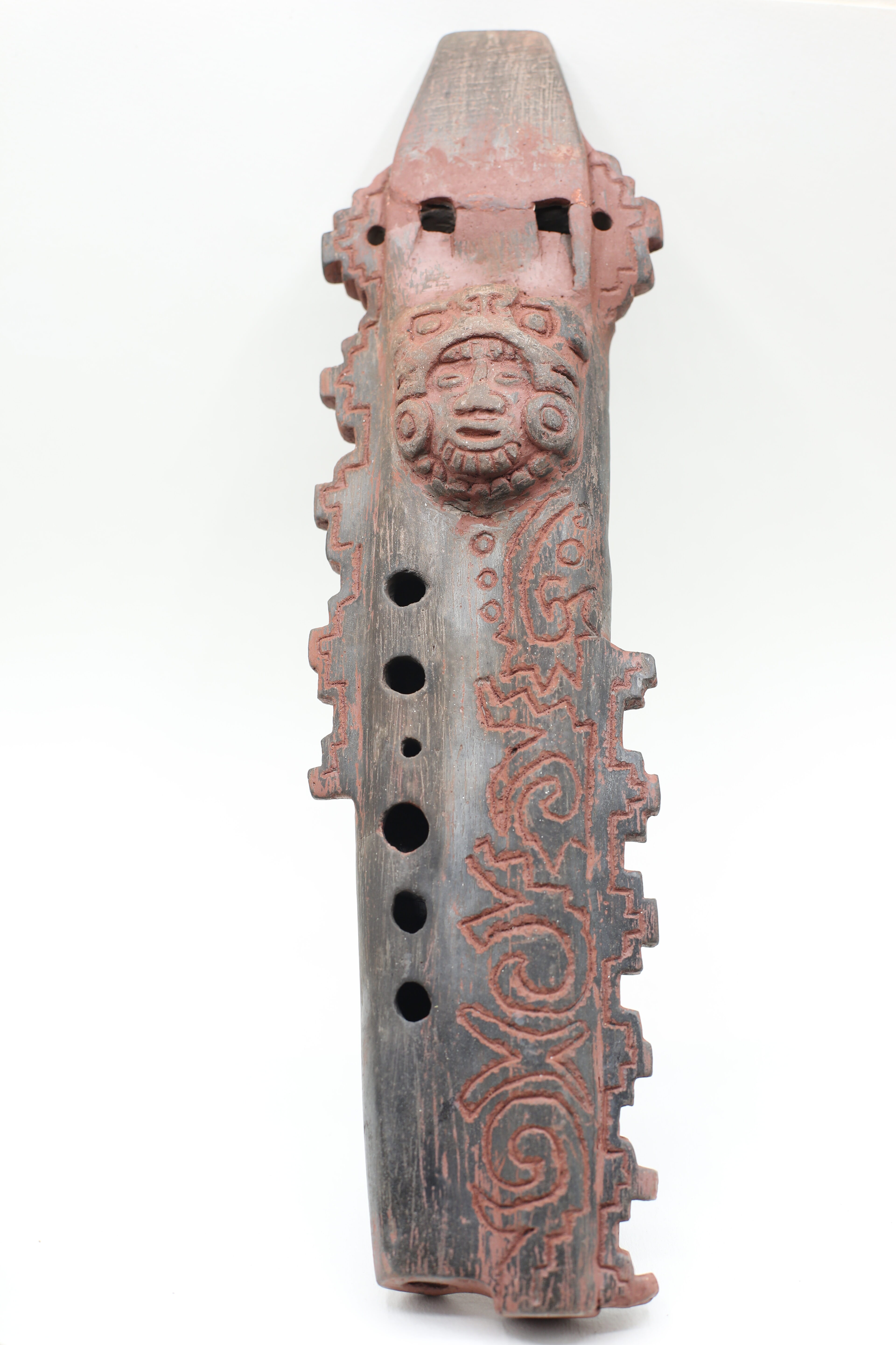 Jaguar warrior Aztec drone Flute teotihuacan