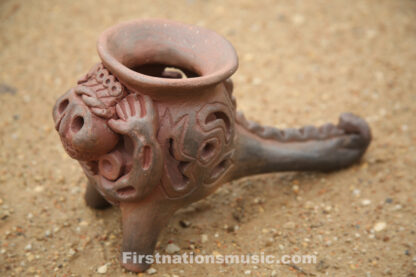 miquiztli skull incense burner