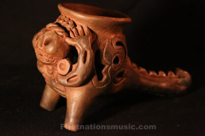 miquiztli skull incense burner