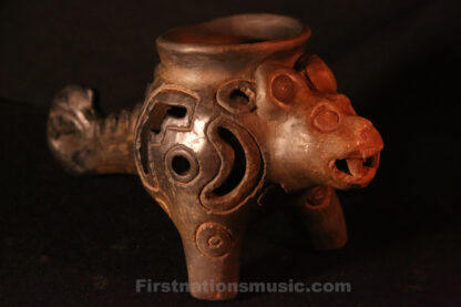 mayan jaguar incense burner