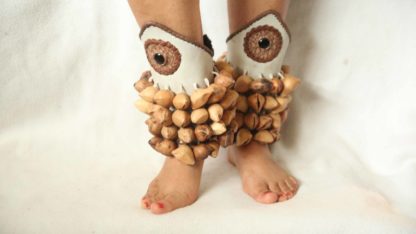 Aztec Dancer Foot Rattle Hueso Coyoleras
