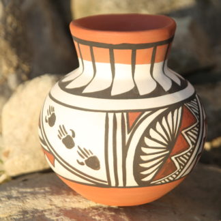 Ancient Olla hand painted pottery