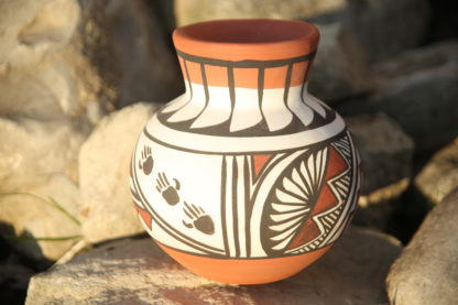 Ancient Olla hand painted pottery