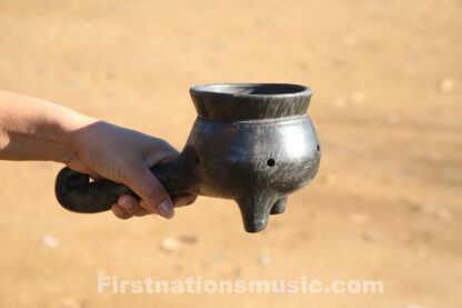 copalero sauhmador incense burner black color pottery natural