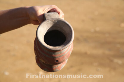 copalero sauhmador incense burner red on buff pottery