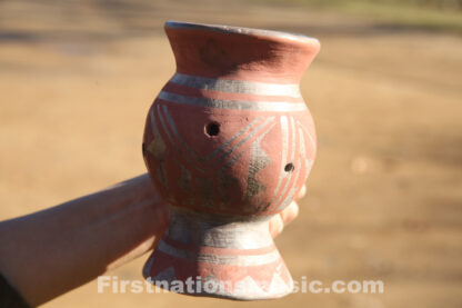 copalero sauhmador incense burner red on buff pottery