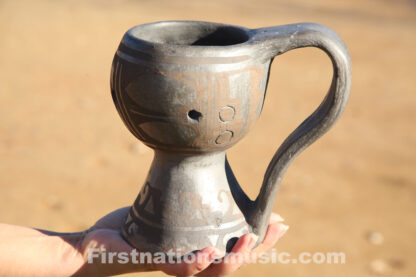 copalero sauhmador incense burner red on buff pottery