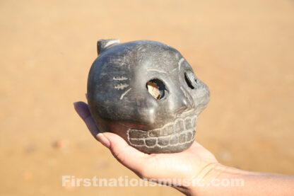 aztec mayan death whistle ehecatl drone flute pottery clay double ocarina pre hispanic musical music wind instrument