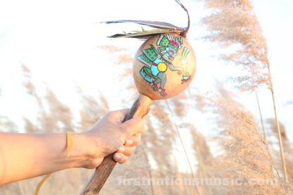 Ancient painted Aztec Rattle Tlaloc - Image 6