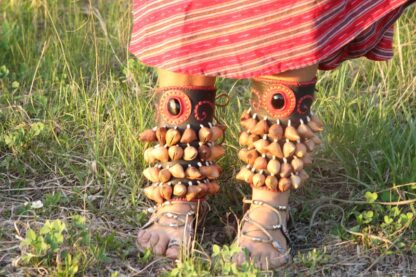 Aztec Dancer Foot Rattle Hueso Coyoleras - Image 4