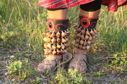 Aztec Dancer Foot Rattle Hueso Coyoleras - Image 3