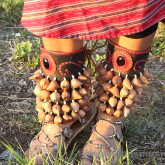 Aztec Dancer Foot Rattle Hueso Coyoleras