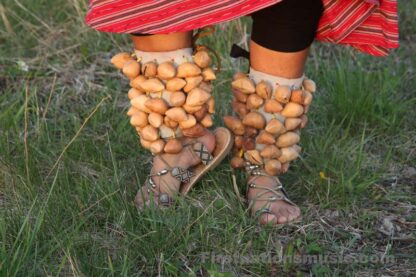 Aztec Dancer Foot Rattle Chachayotes Huesos - Image 3