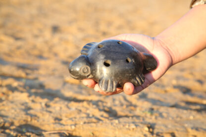 Turtle Ocarina Flute Hand Carved