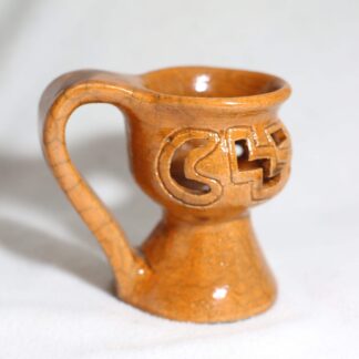 Small Orange Incense Burner