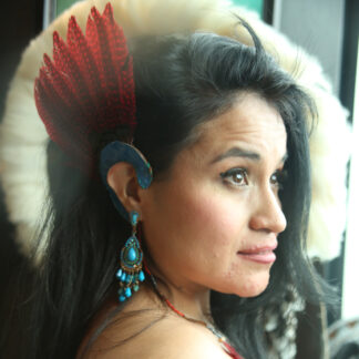 red copilli ear cuff